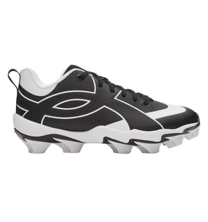 Under Armour Junior Leadoff Icon Low RM Rubber Baseball Cleats black