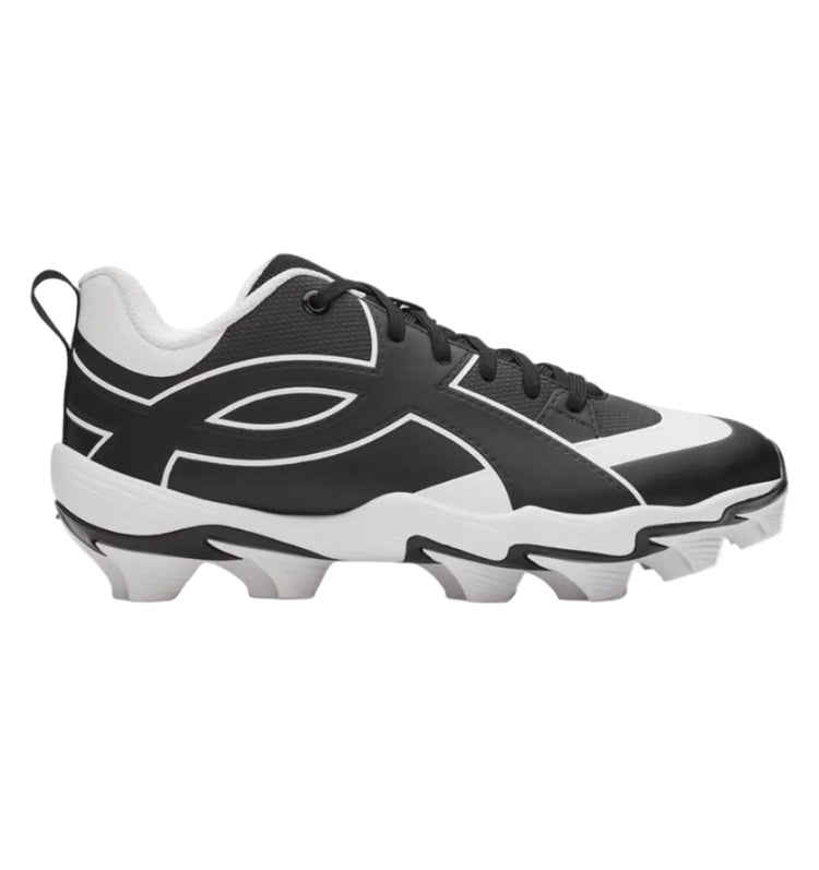Under Armour Junior Leadoff Icon Low RM Rubber Baseball Cleats black