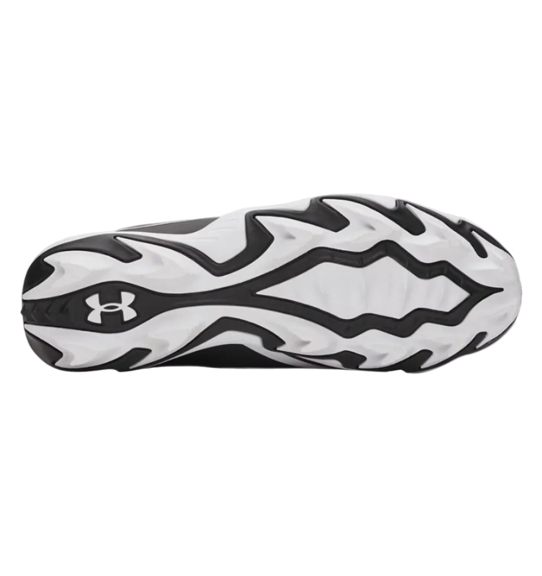 Under Armour Junior Leadoff Icon Low RM Rubber Baseball Cleats black