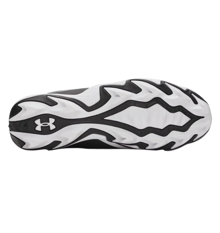 Under Armour Junior Leadoff Icon Low RM Rubber Baseball Cleats black