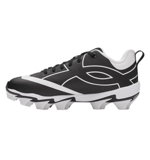 Under Armour Junior Leadoff Icon Low RM Rubber Baseball Cleats black