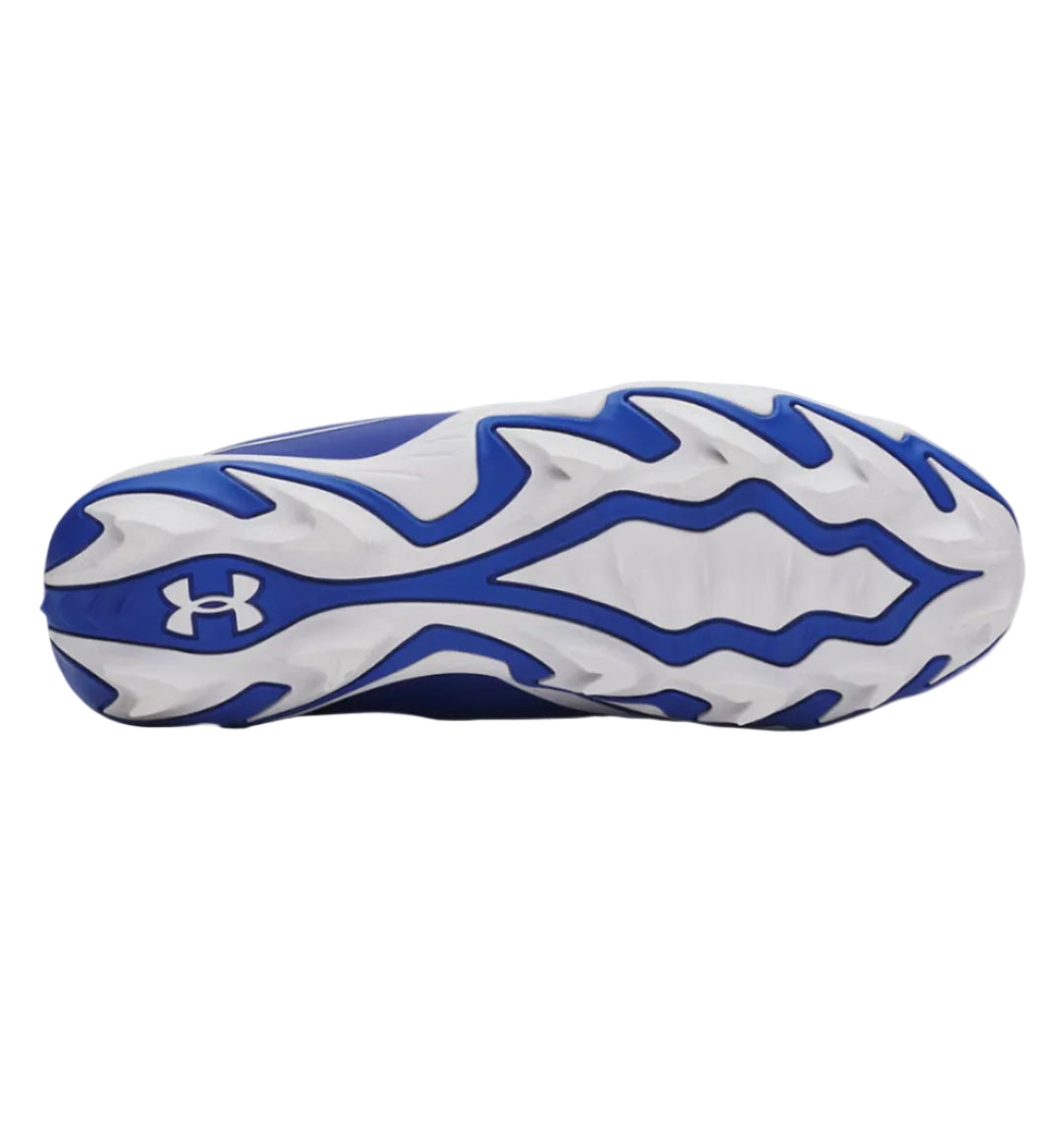 Under Armour Junior Leadoff Icon Low RM Rubber Baseball Cleats blue