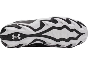 Under Armour Junior Leadoff Icon Mid RM Rubber Baseball Cleats black
