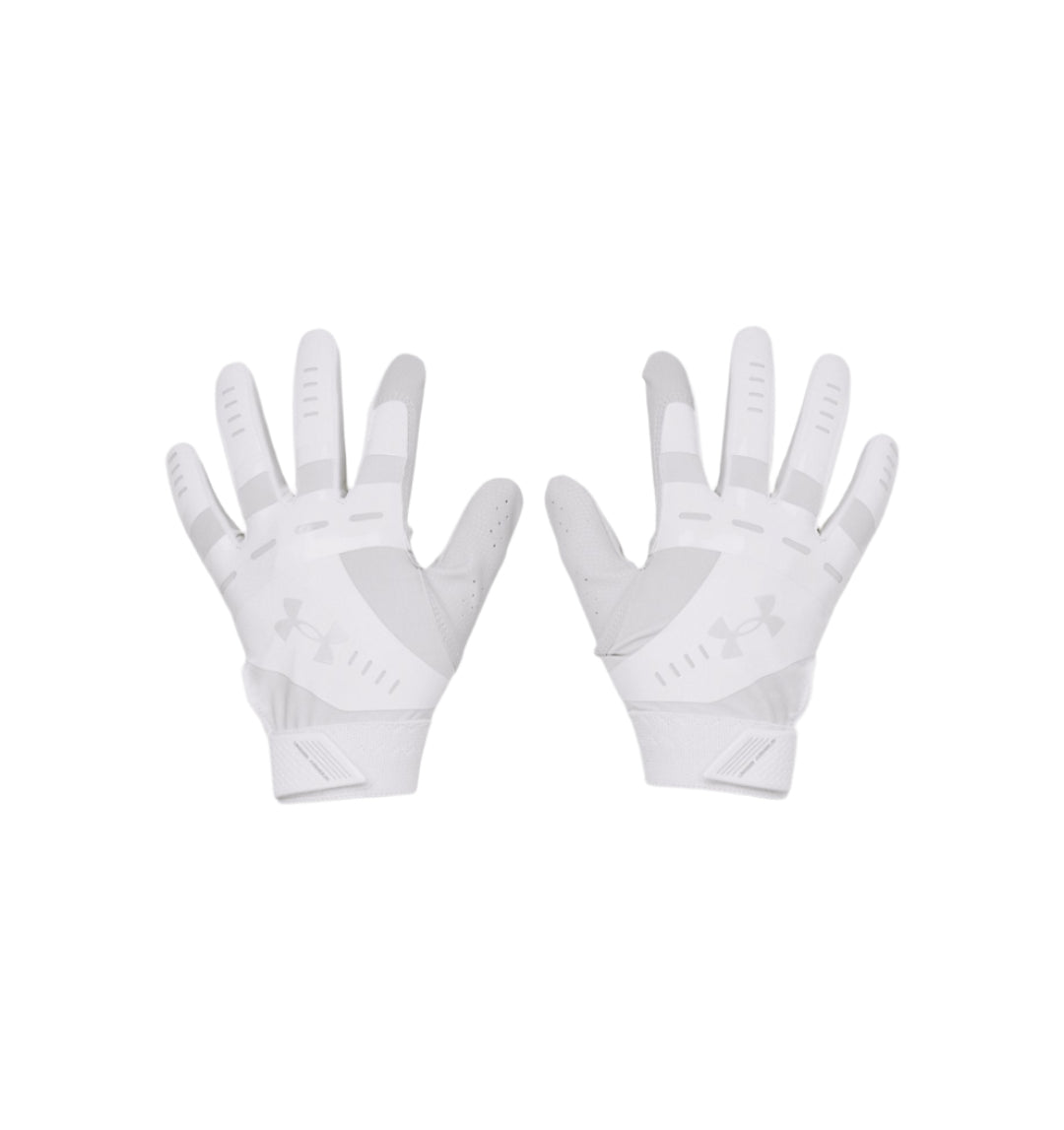 Under Armour Junior Radar Batting Gloves White