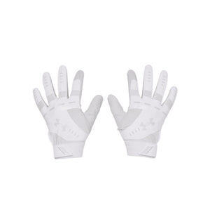 Under Armour Junior Radar Batting Gloves White
