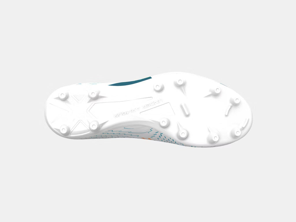Under Armour Junior Shadow Club 4 FG Soccer Cleats white/blue