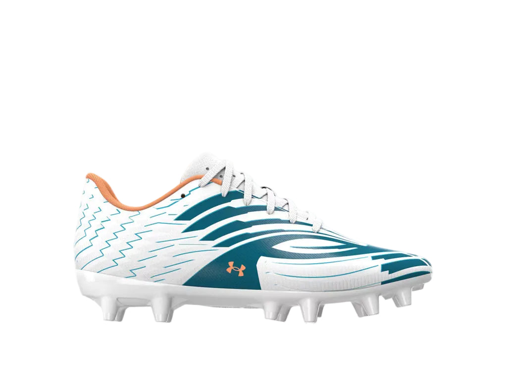 Under Armour Junior Shadow Club 4 FG Soccer Cleats white/blue