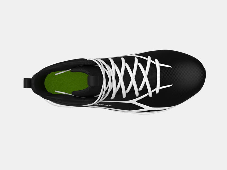 Under Armour Junior Spotlight Hammer Wide Football Cleats black
