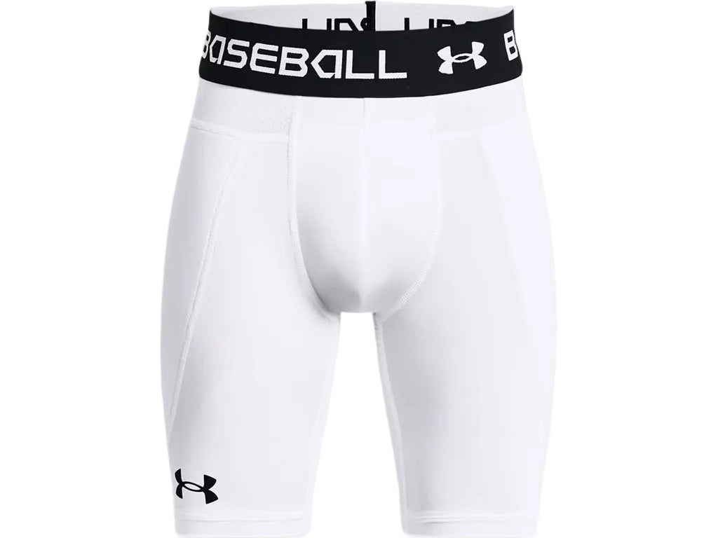 Under Armour Junior Utility Pro Baseball Slider Short white