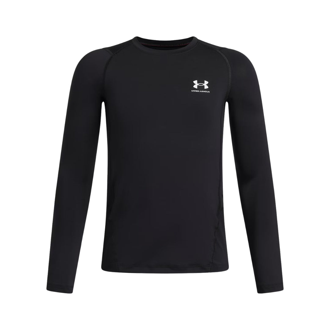 Under Armour Kids HeatGear Armour Long Sleeve Shirt black