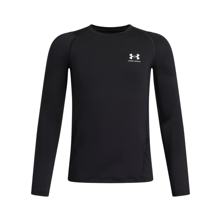 Under Armour Kids HeatGear Armour Long Sleeve Shirt black