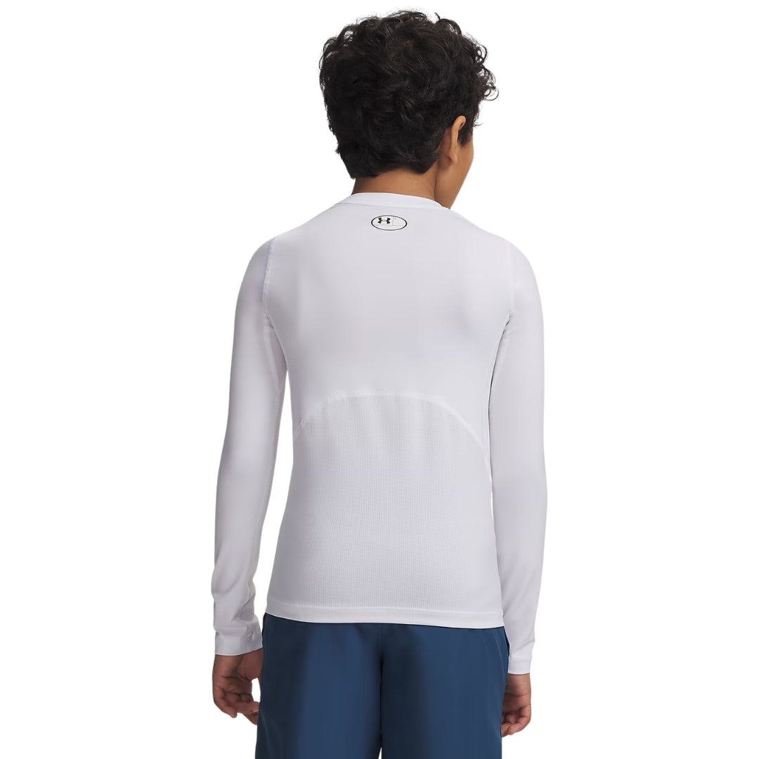 Under Armour Kids HeatGear Armour Long Sleeve Shirt white