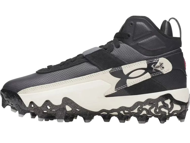 Under Armour Men's Harper 10 Pro TPU Mid Baseball Cleats black