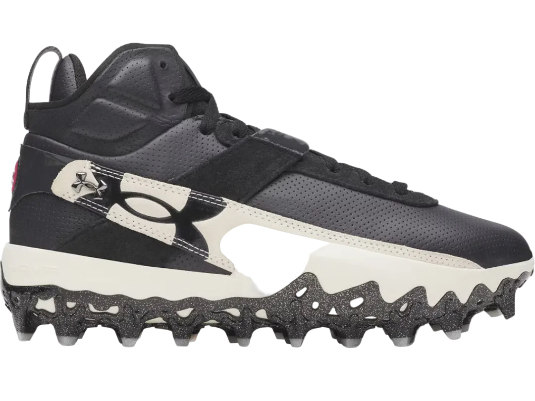 Under Armour Men's Harper 10 Pro TPU Mid Baseball Cleats black