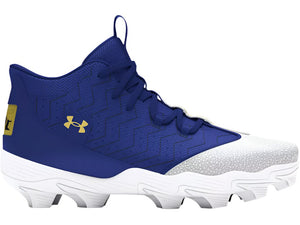Under Armour Men's Harper 9 Rubber Baseball Cleats Royal/White