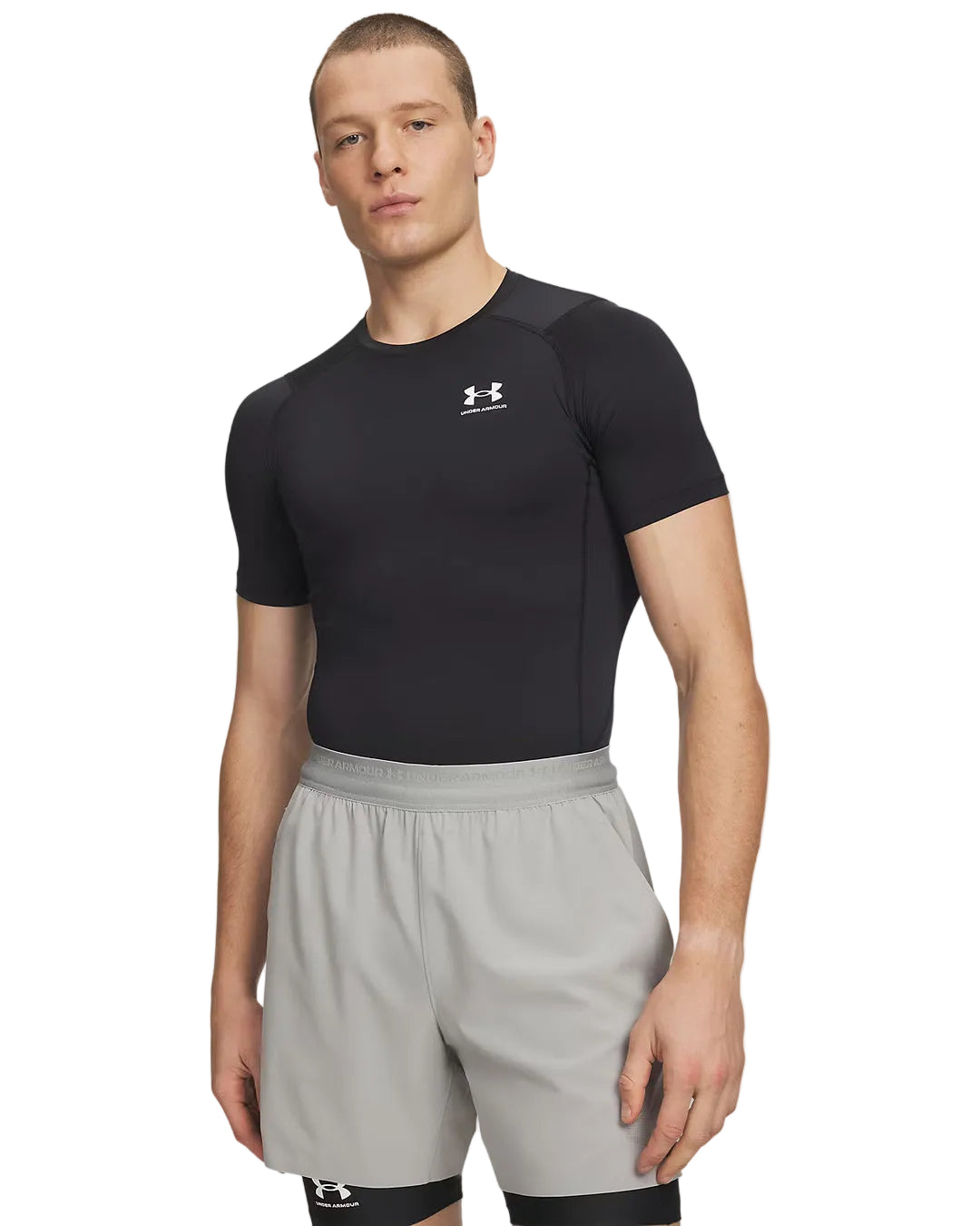 Under Armour Men's HeatGear Compression Short Sleeve Shirt black