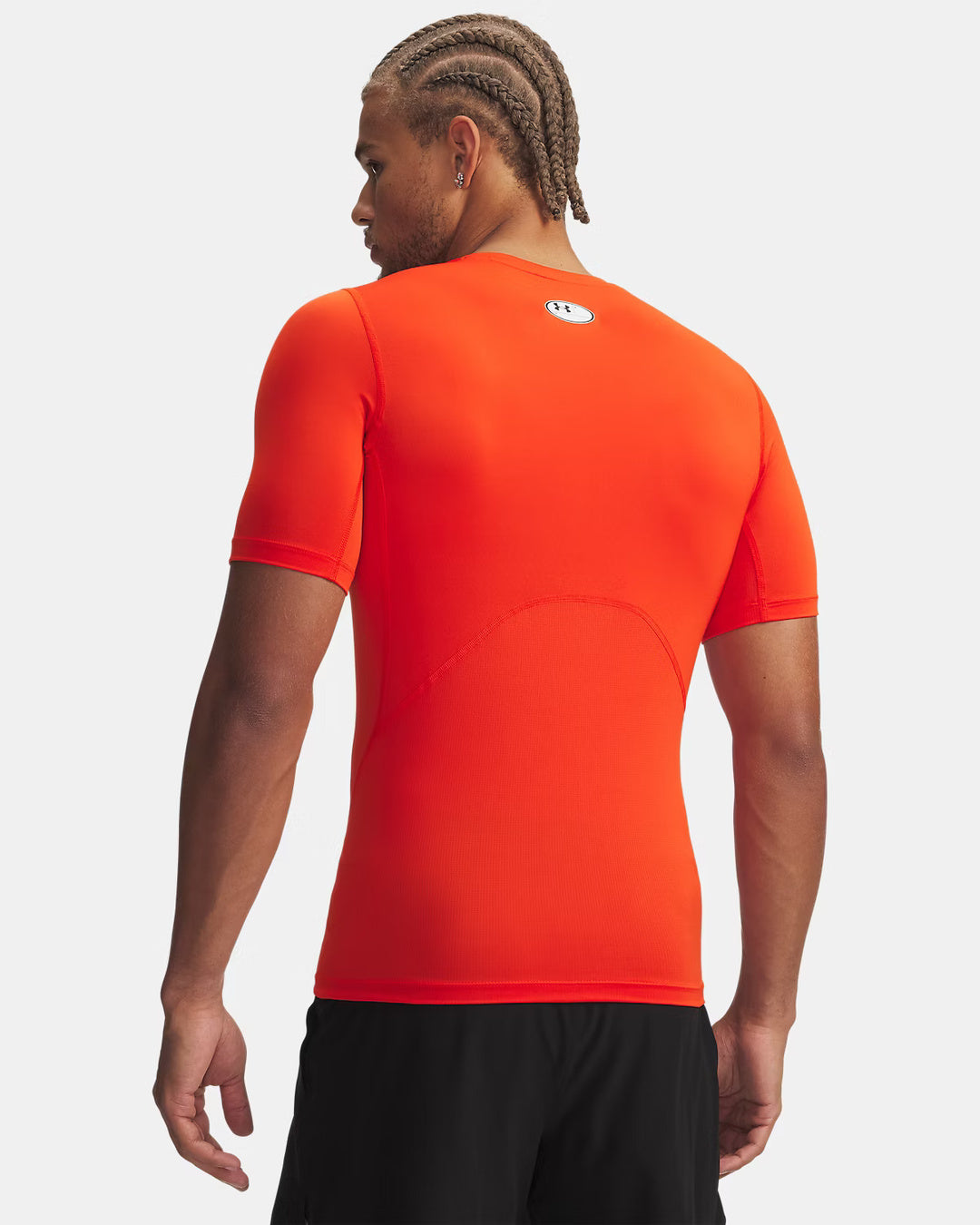 Under Armour Men's HeatGear Compression Short Sleeve Shirt dark orange