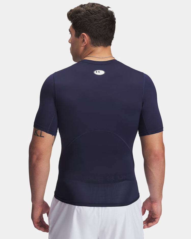 Under Armour Men's HeatGear Compression Short Sleeve Shirt navy