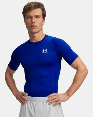 Under Armour Men's HeatGear Compression Short Sleeve Shirt royal
