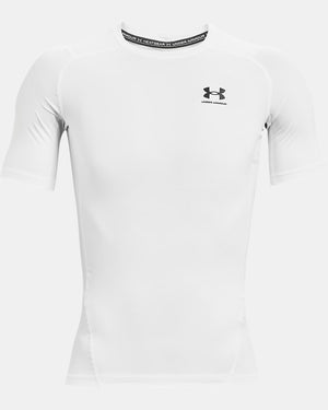Under Armour Men's HeatGear Compression Short Sleeve Shirt white