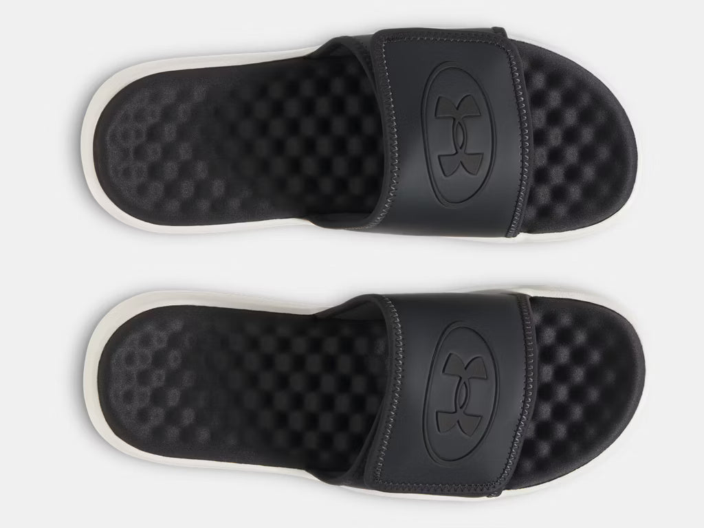Under Armour Men's Ignite Pro 8 Slide Sandals galaxy black stone white