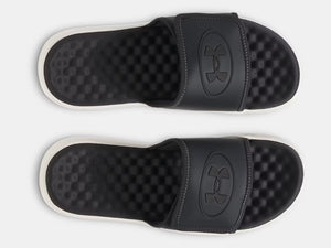 Under Armour Men's Ignite Pro 8 Slide Sandals galaxy black stone white