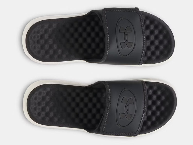 Under Armour Men's Ignite Pro 8 Slide Sandals galaxy black stone white