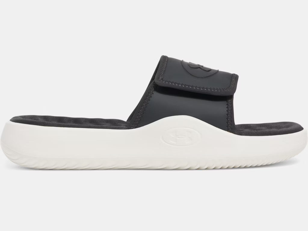 Under Armour Men's Ignite Pro 8 Slide Sandals galaxy black stone white