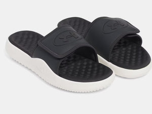 Under Armour Men's Ignite Pro 8 Slide Sandals galaxy black stone white