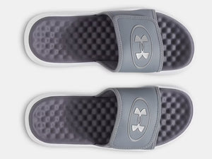 Under Armour Men's Ignite Pro 8 Slide Sandals titan grey gray castlerock white