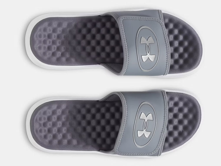 Under Armour Men's Ignite Pro 8 Slide Sandals titan grey gray castlerock white