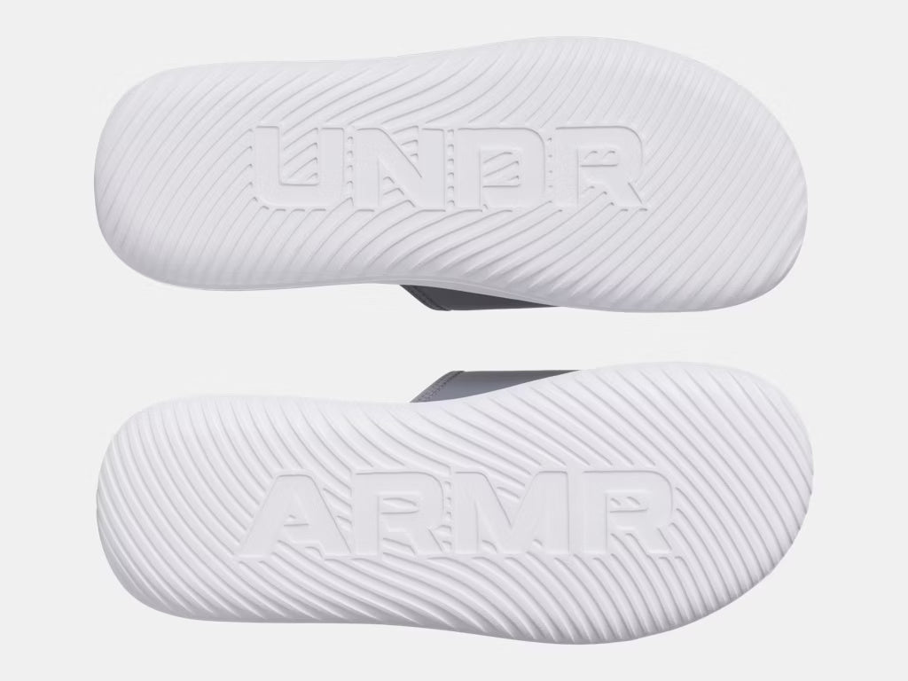 Under Armour Men's Ignite Pro 8 Slide Sandals titan grey gray castlerock white