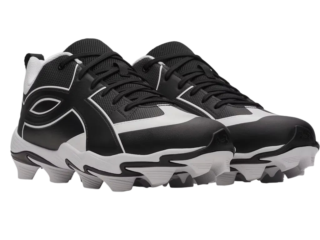 Under Armour Men's Leadoff Icon Low RM Rubber Baseball Cleats black