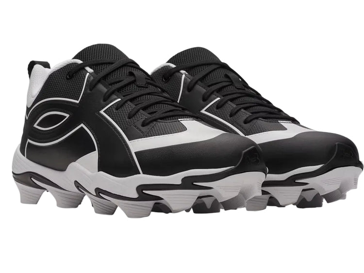 Under Armour Men's Leadoff Icon Low RM Rubber Baseball Cleats black