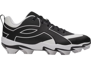Under Armour Men's Leadoff Icon Low RM Rubber Baseball Cleats black