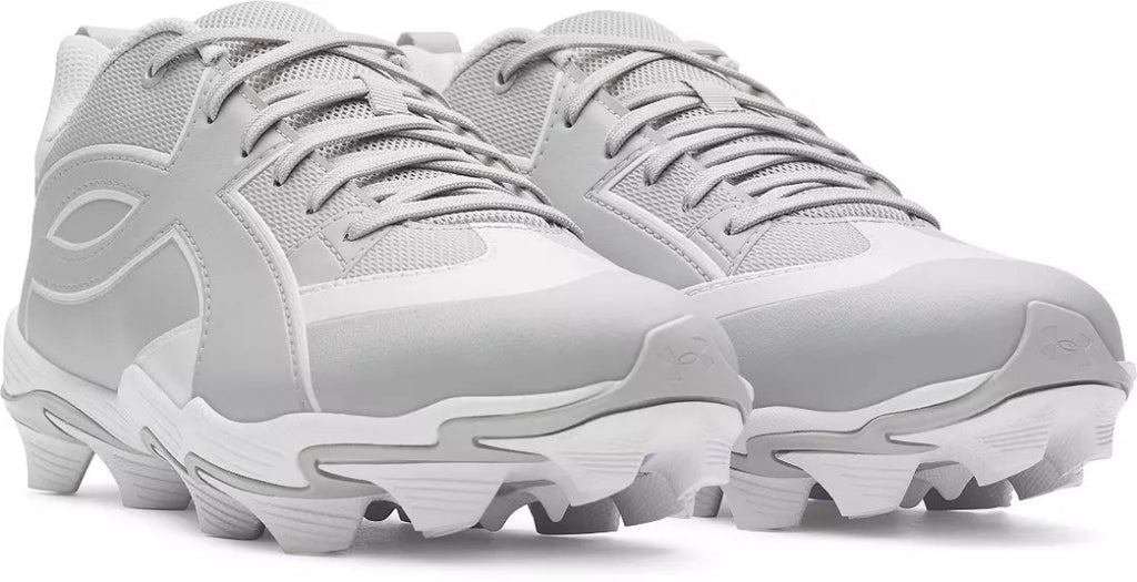Under Armour Men's Leadoff Icon Low RM Rubber Baseball Cleats grey