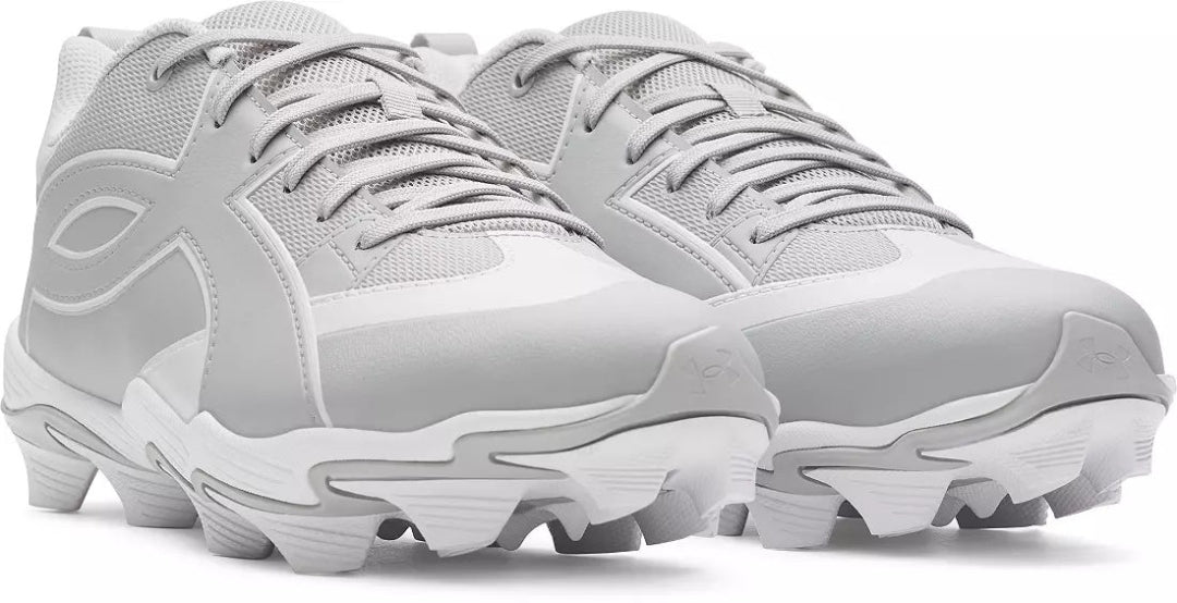 Under Armour Men's Leadoff Icon Low RM Rubber Baseball Cleats grey