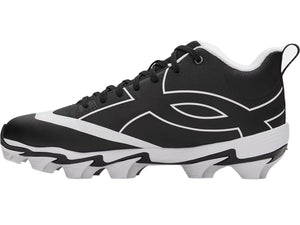 Under Armour Men's Leadoff Icon Mid Rubber Baseball Cleats black
