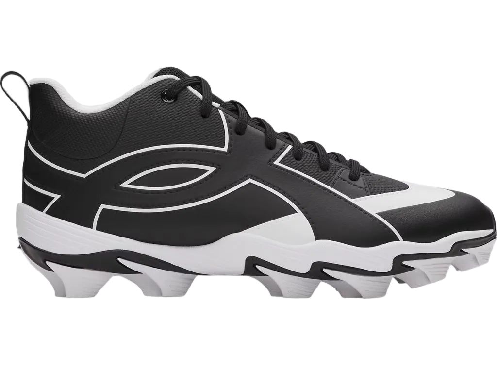 Under Armour Men's Leadoff Icon Mid Rubber Baseball Cleats black