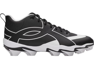 Under Armour Men's Leadoff Icon Mid Rubber Baseball Cleats black