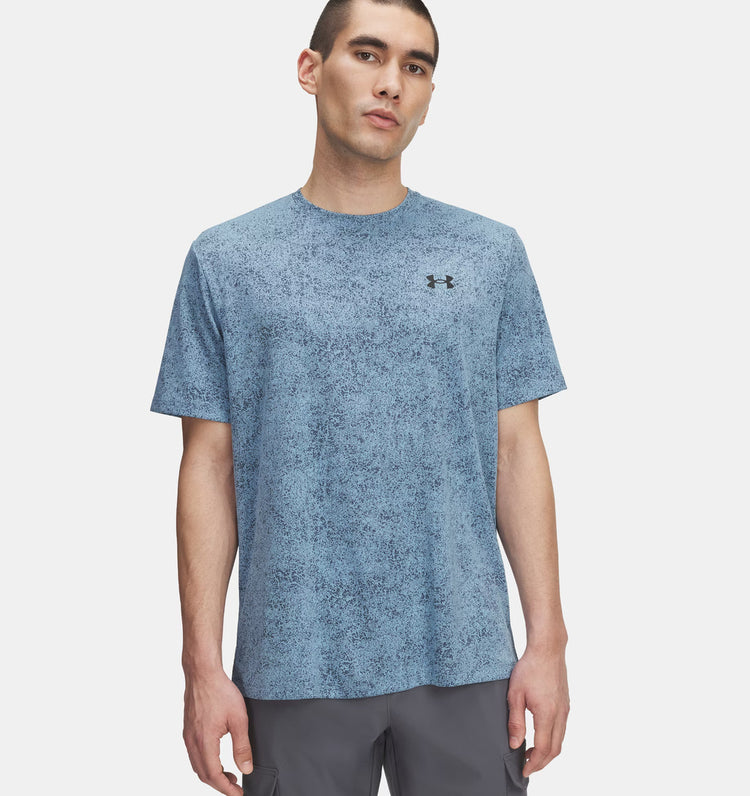 Under Armour Men's Tech Pixelate T-Shirt blue smoke