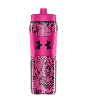 Under Armour Playmaker Squeeze Print Water Bottle 28oz aero pink 7 viper pink