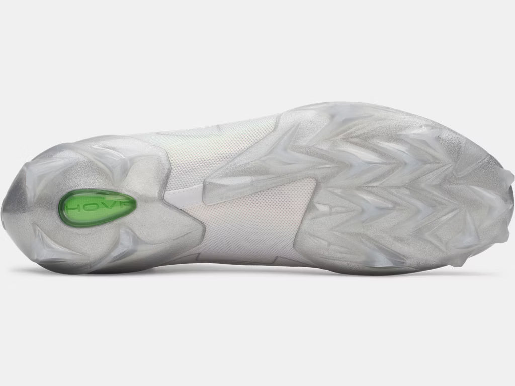 Under Armour Senior Blur Pro Football Cleats white/silver