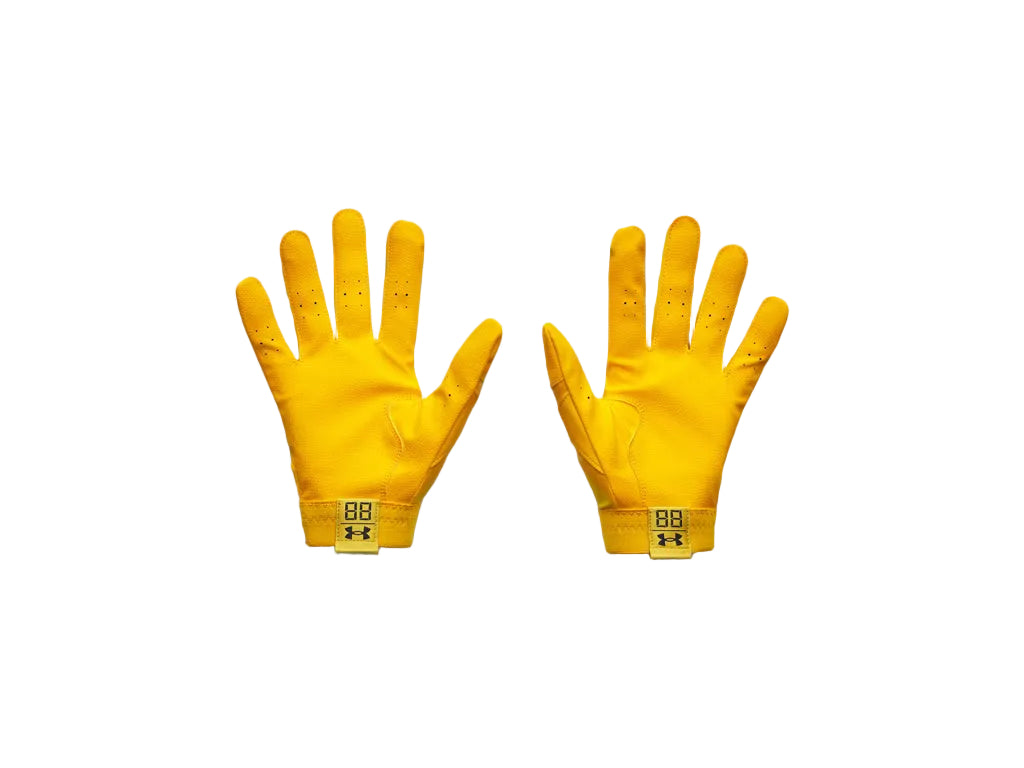 Under Armour Senior Clean Up Batting Gloves gold