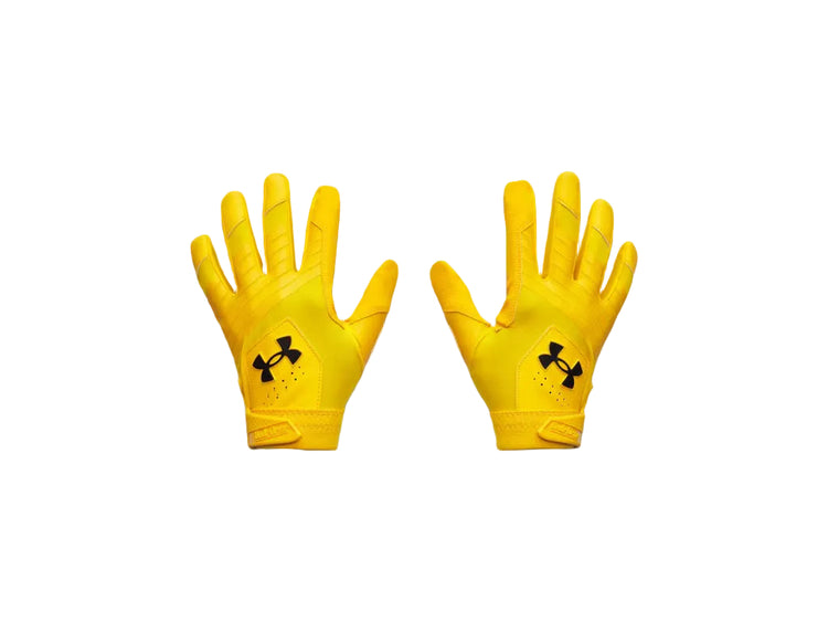 Under Armour Senior Clean Up Batting Gloves gold