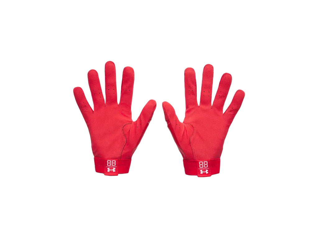 Under Armour Senior Clean Up Batting Gloves red