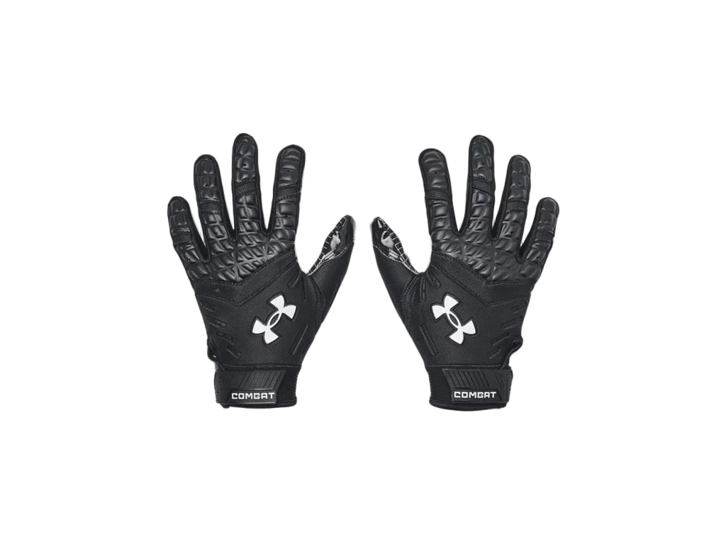 Under Armour Senior Combat Lineman Football Gloves Black