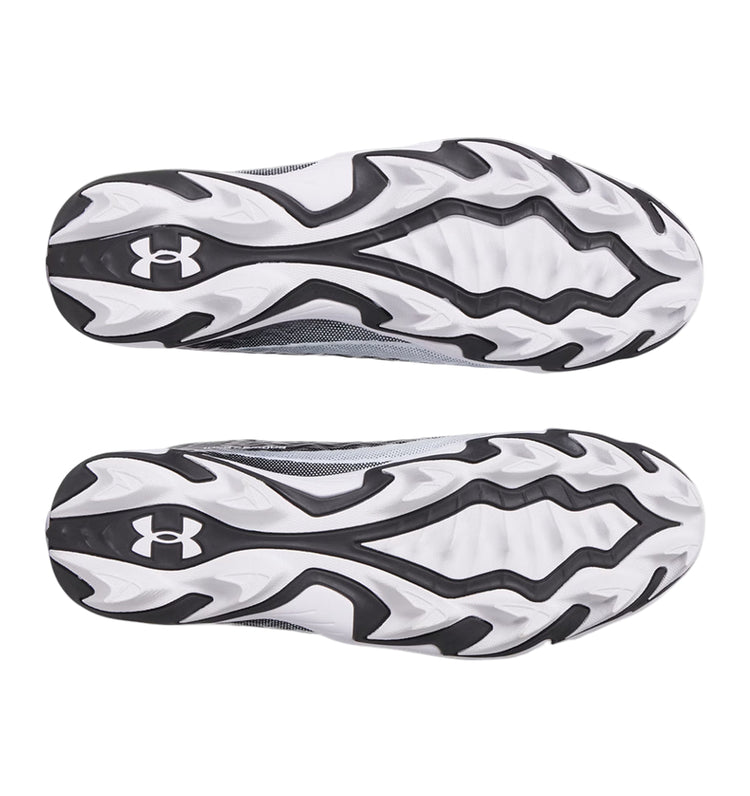Under Armour Senior Spotlight Hammer Football Cleats black white