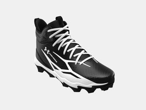 Under Armour Senior Spotlight Hammer Wide Football Cleats black white