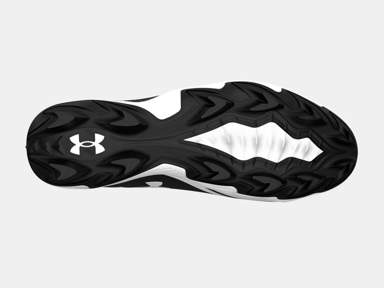 Under Armour Senior Spotlight Hammer Wide Football Cleats black white